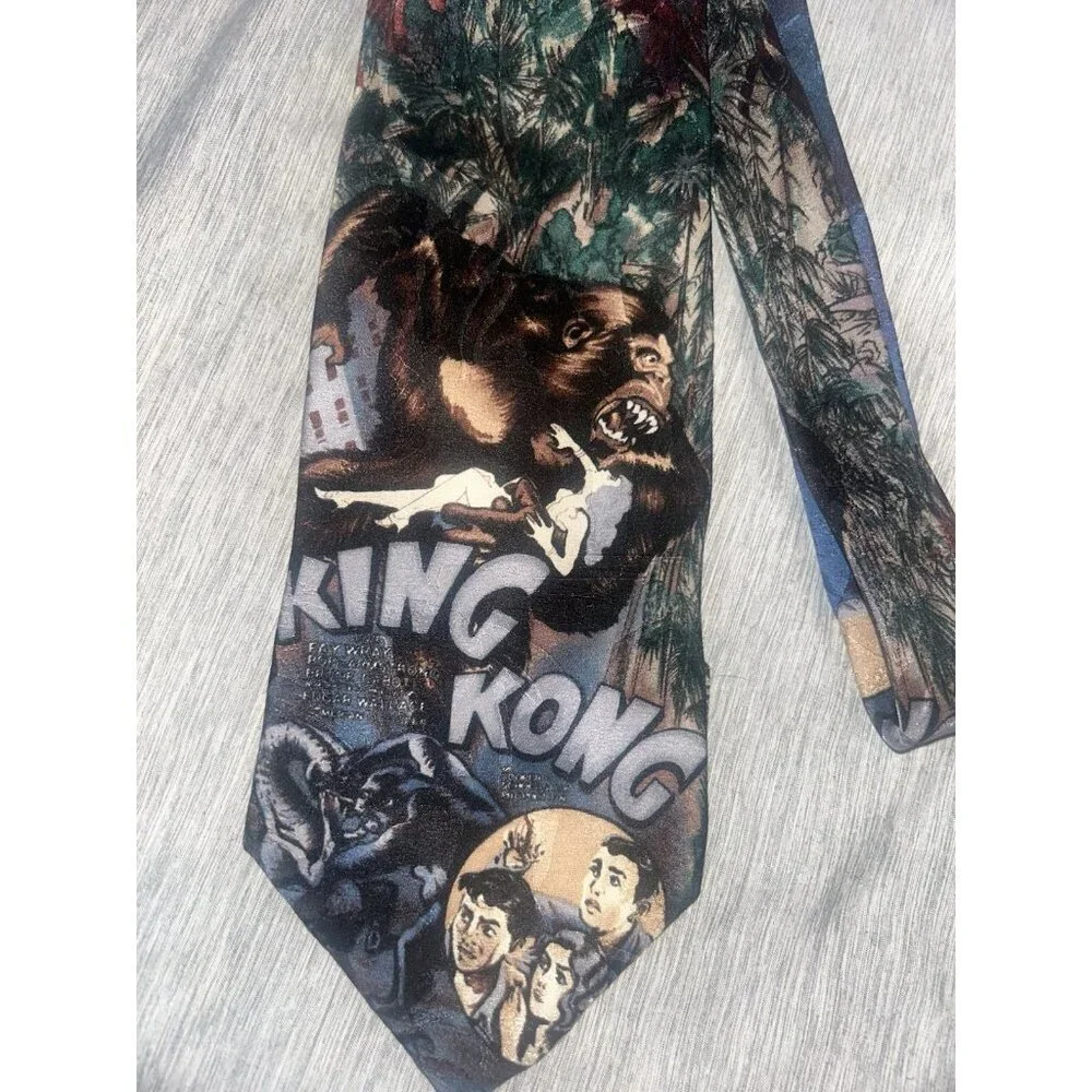 King Kong Movie American Film Classics 1992 Business Casual Silk Necktie